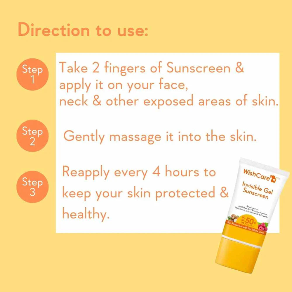 WishCare Invisible Gel Sunscreen SPF 50-50g
