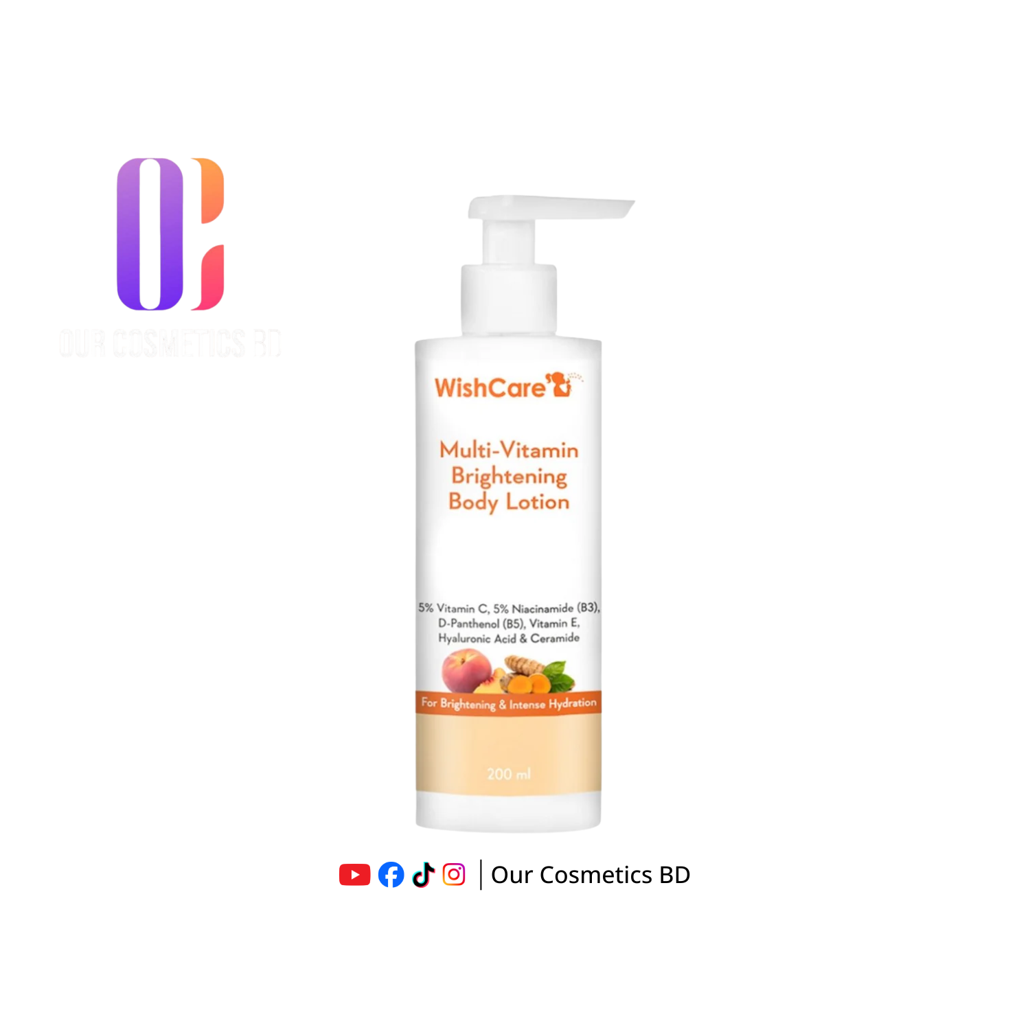 WishCare Multi Vitamin Brightening Body Lotion 200 ML