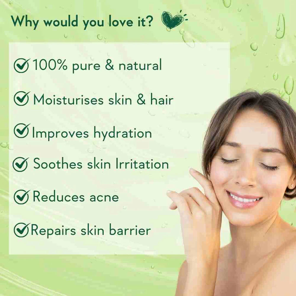 WishCare Pure Aloe Vera Gel with Vitamin E- 200gm