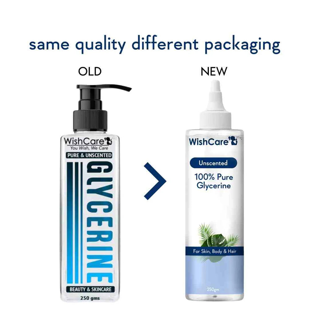 WishCare Pure & Unscented Vegetable Glycerine - 250 gm