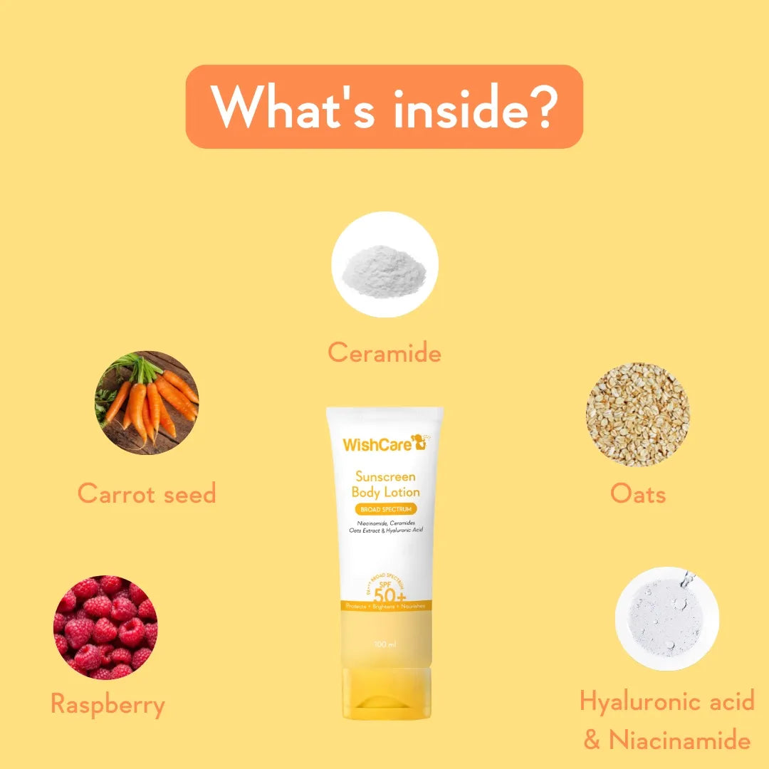 WishCare Sunscreen Body Lotion SPF50 PA+++ 100 ML