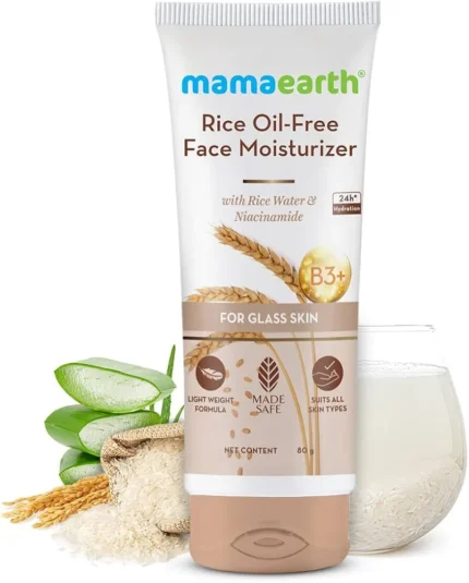 MAMAEARTH Rice Water Oil Free Face Moisturizer (80ml)