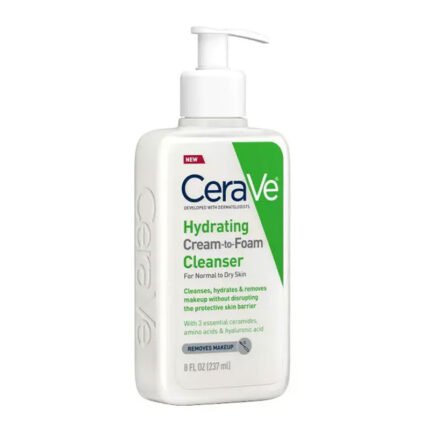 Cerave Hydrating Cream-to-Foam Cleanser – 237ml