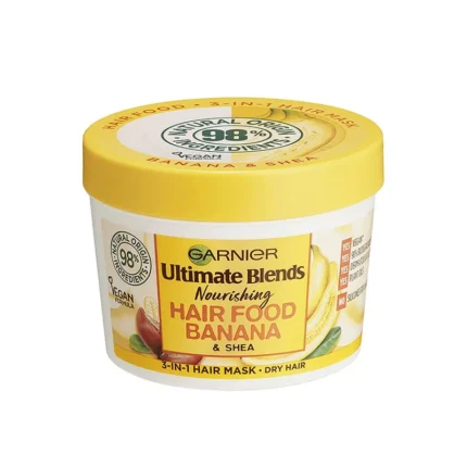 Garnier Ultimate Blends Hair Food Banana 3-In-1 Dry Hair Mask Treatment – 390ml