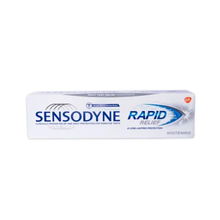 Sensodyne Rapid Relief & long lasting Protection, Whitening Toothpaste (UK) – 75ml