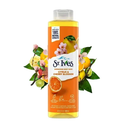 St. Ives Energizing Body Wash Cleanser Citrus & Cherry Blossom (650)