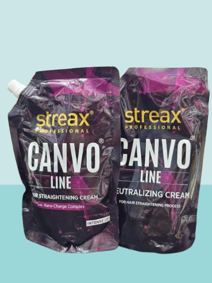 Streaxx Canvo Line Hair Straightening Cream(500g) & Neutralizing Cream (500g)With