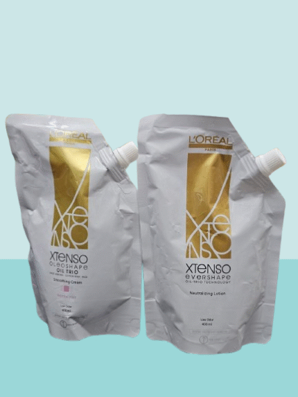 L’Oréal Paris Professional Xtenso Oil Trio Normal Hair Hair Straightening Cream ml 400 ml + Neutralizing Straightning Cream 400ml
