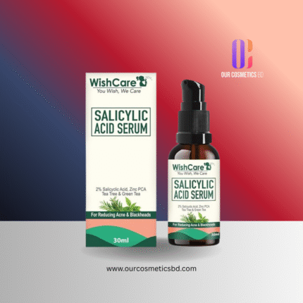 Wishcare 2% Salicylic Acid Face Serum with Zinc, TeaTree & Green Tea – For Reducing Acne & Blackheads – 30ml