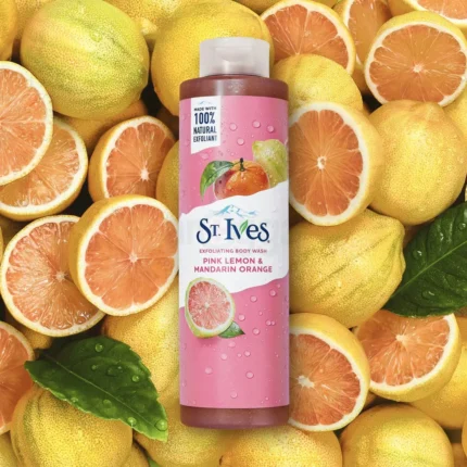 St. Ives Pink Lemon & Mandarin Orange Exfoliating Body Wash 650ml