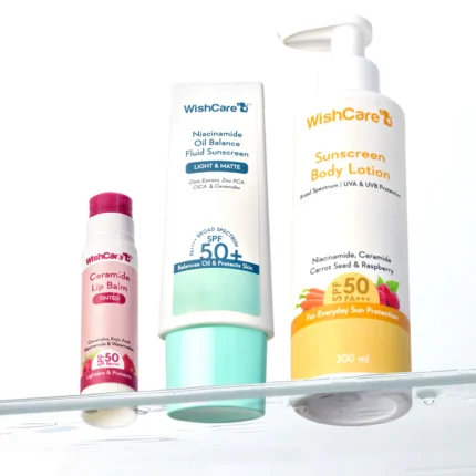 Head To Toe SPF50 SunCare Trio Combo With Wishcare
