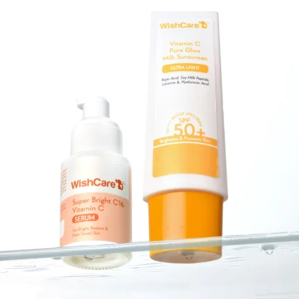 De-pigmentation Duo (face serum+sun) with wishcare